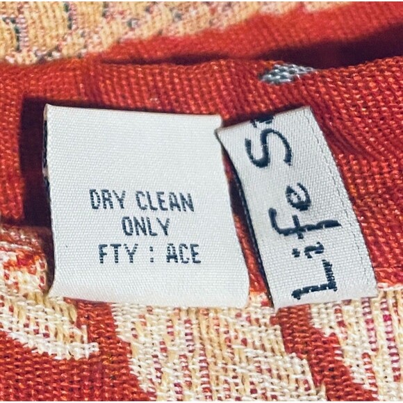 LIFESTYLE Plus 90's Y2K Woman Reversible Tapestry Palm Tree's Jacket 2X - Picture 13 of 13